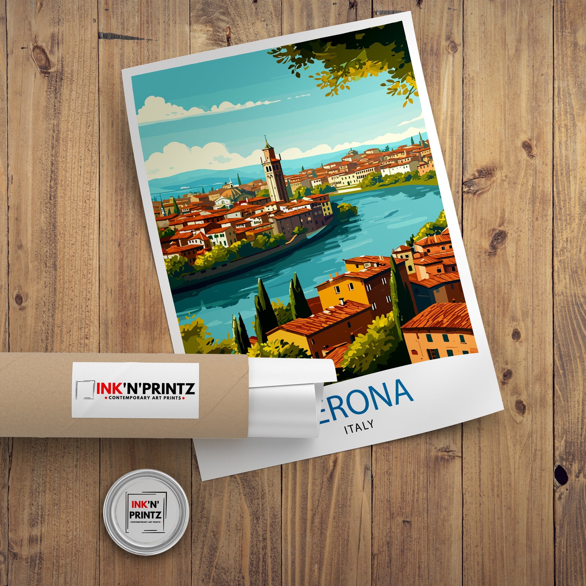 Verona Travel Print Verona Wall Decor Verona Home Living Decor Verona Italy Illustration Travel Poster Gift For Verona