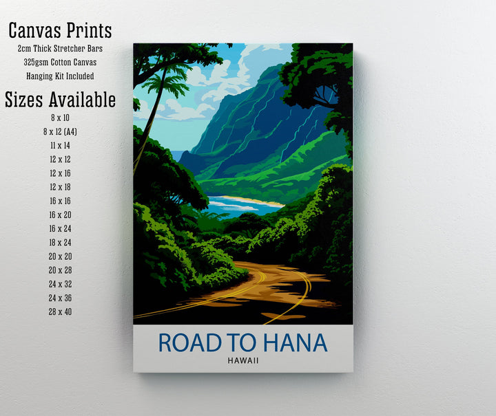 Road to Hana Maui Travel Poster