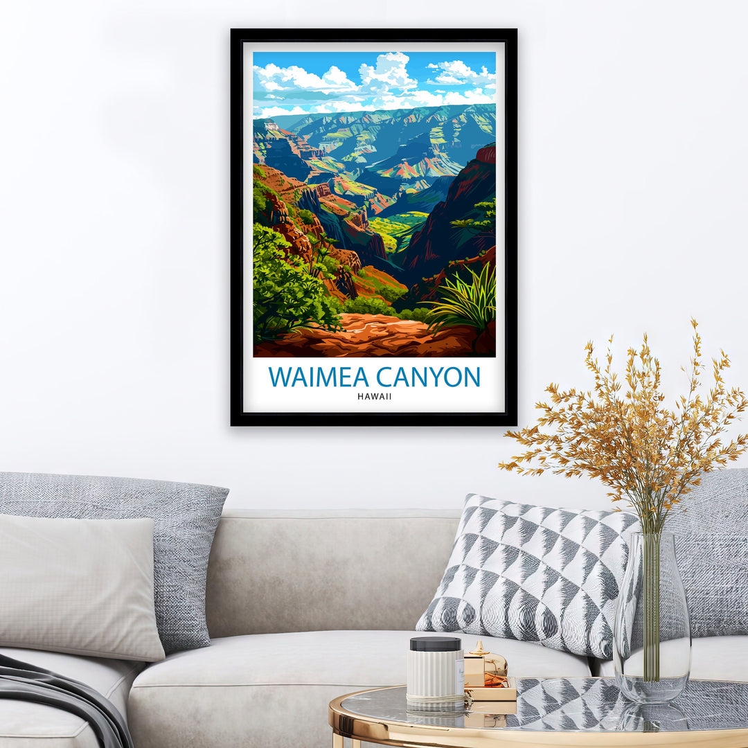 Waimea Canyon Kauai Travel Poster