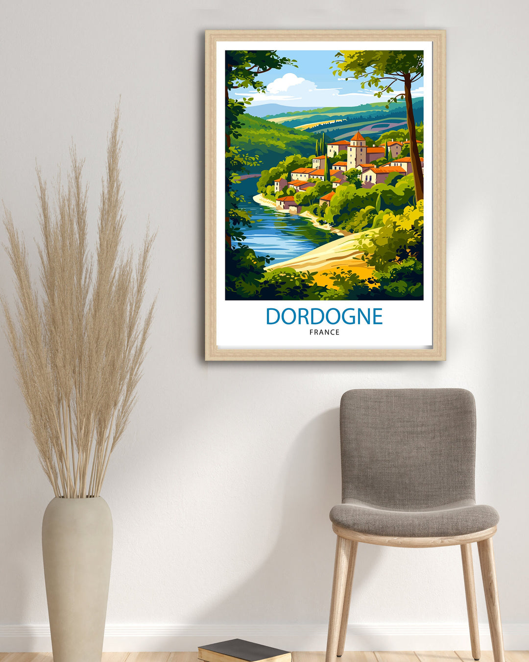 Dordogne France Travel Poster Dordogne