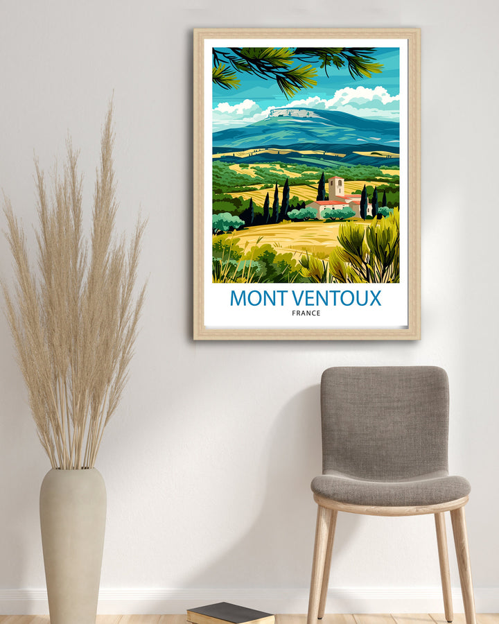 Mount Ventoux France Poster Provence Iconic Mountain