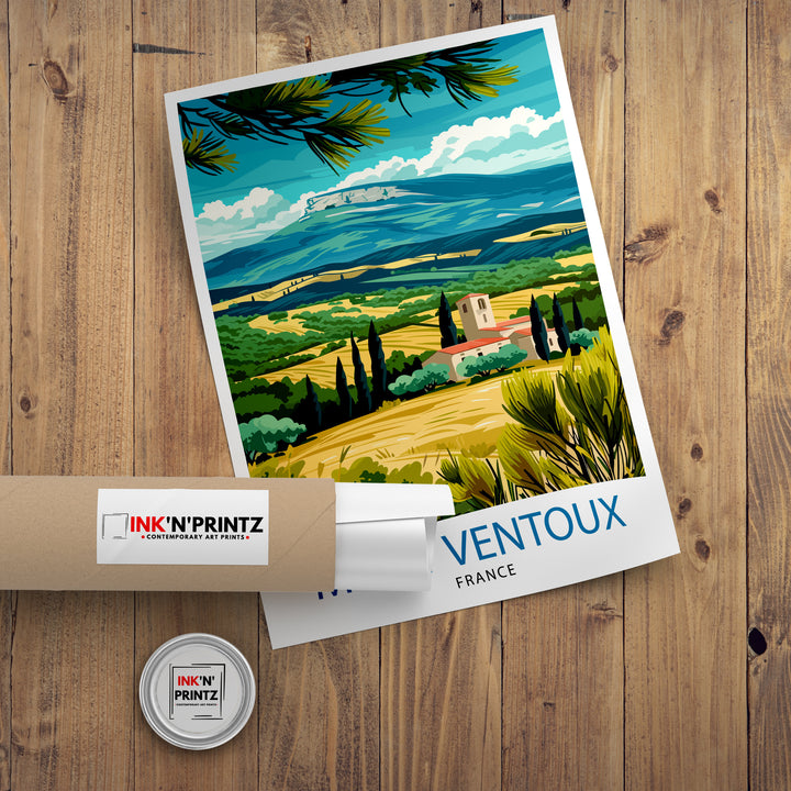 Mount Ventoux France Poster Provence Iconic Mountain