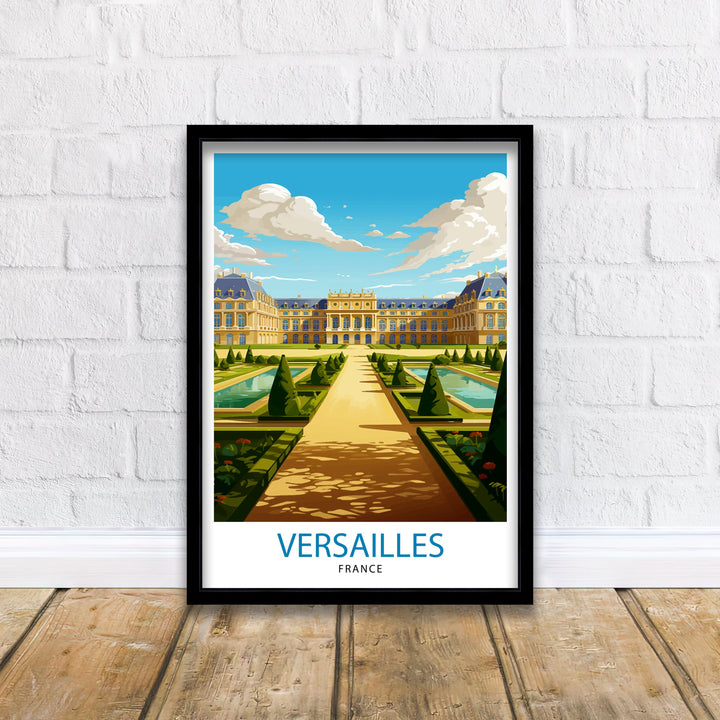 Versailles France Travel Poster Versailles