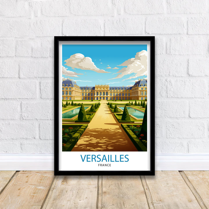 Versailles France Travel Poster Versailles