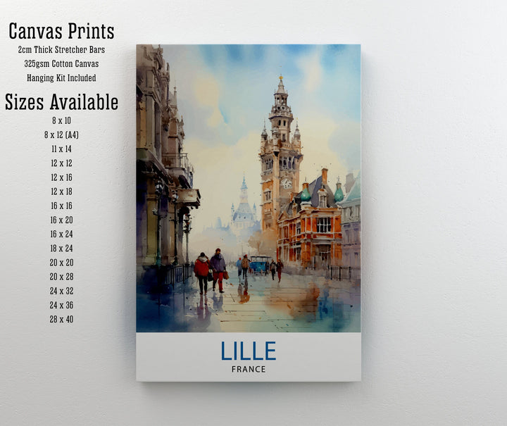 Lille France Travel Poster Lille