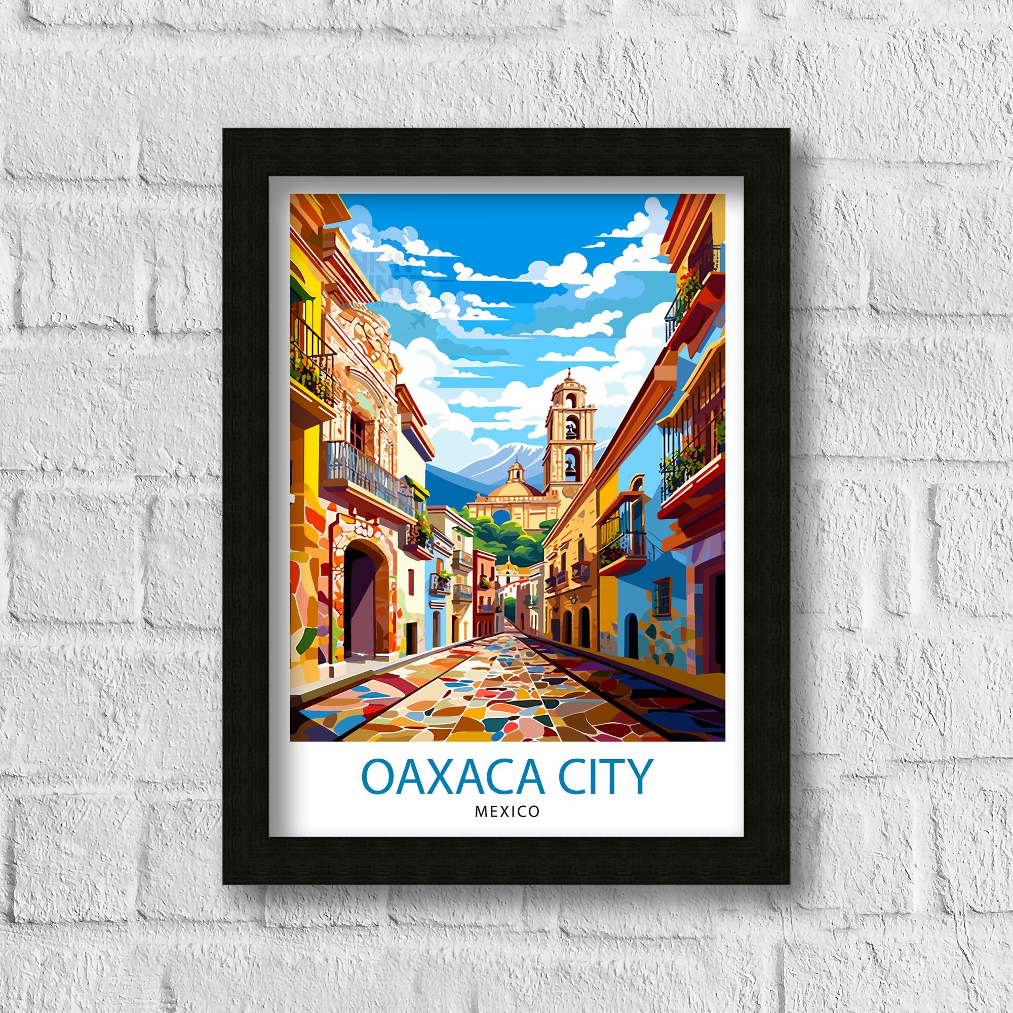 Oaxaca Mexico Travel Print Oaxaca Wall Decor Oaxaca Home Living Decor Oaxaca Mexico Illustration Travel Poster Gift for Oaxaca Mexico Home