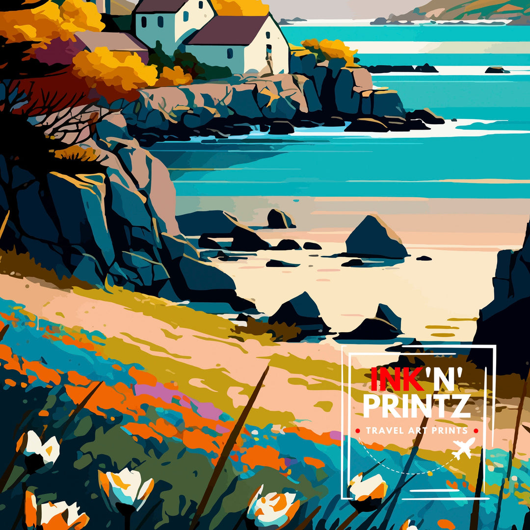 Brittany France Travel Poster,