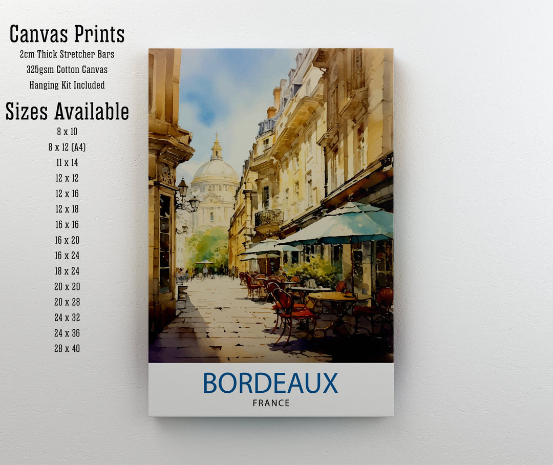 Bordeaux France Travel Poster Bordeaux