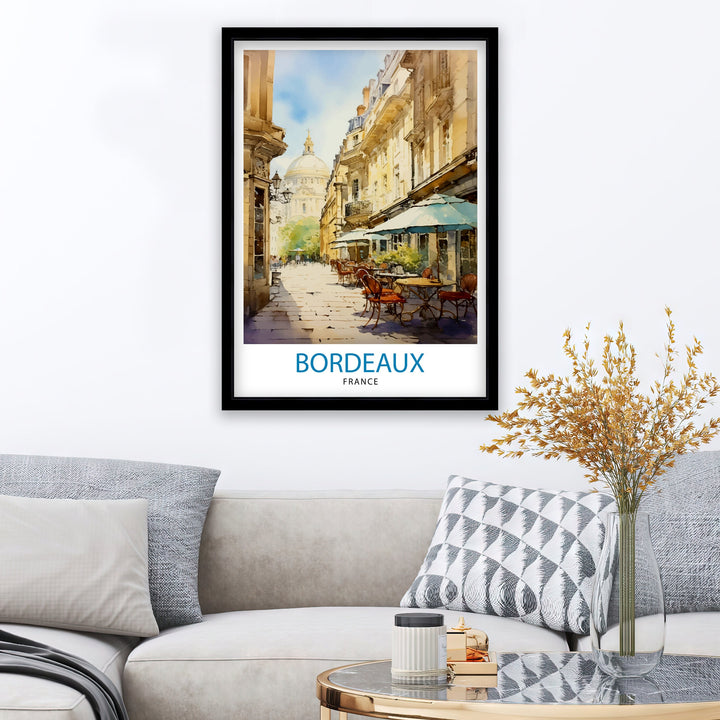 Bordeaux France Travel Poster Bordeaux