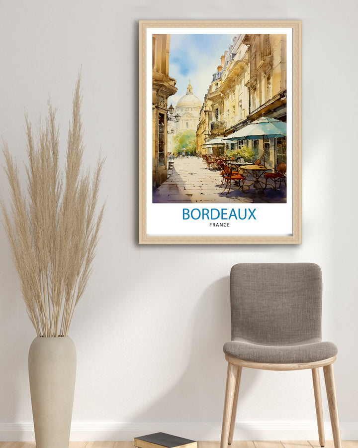 Bordeaux France Travel Poster Bordeaux