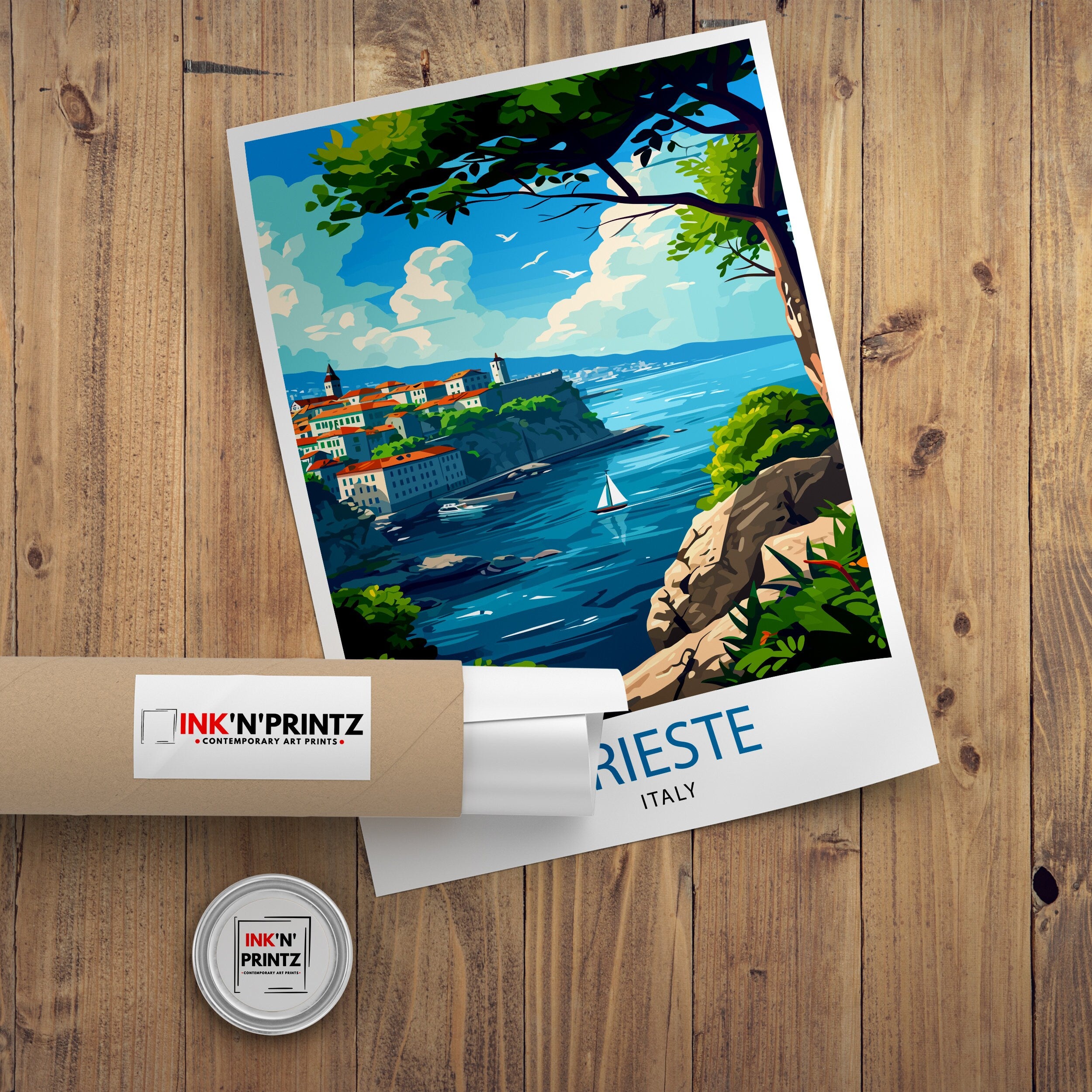 Trieste Italy Travel Print Trieste Wall Art Trieste Home Decor Italy Travel Poster Trieste Illustration Trieste Gift