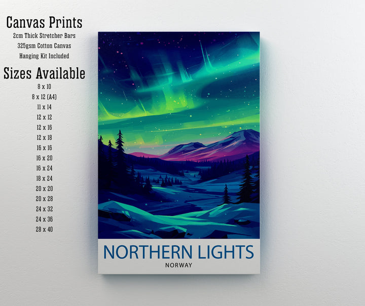 Northern Lights Aurora Borealis Travel Print Celestial Wall Decor Night Sky Poster Aurora Borealis Travel Prints Northern Lights Art Print