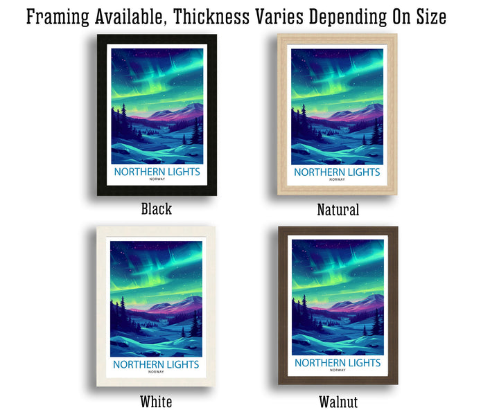 Northern Lights Aurora Borealis Travel Print Celestial Wall Decor Night Sky Poster Aurora Borealis Travel Prints Northern Lights Art Print