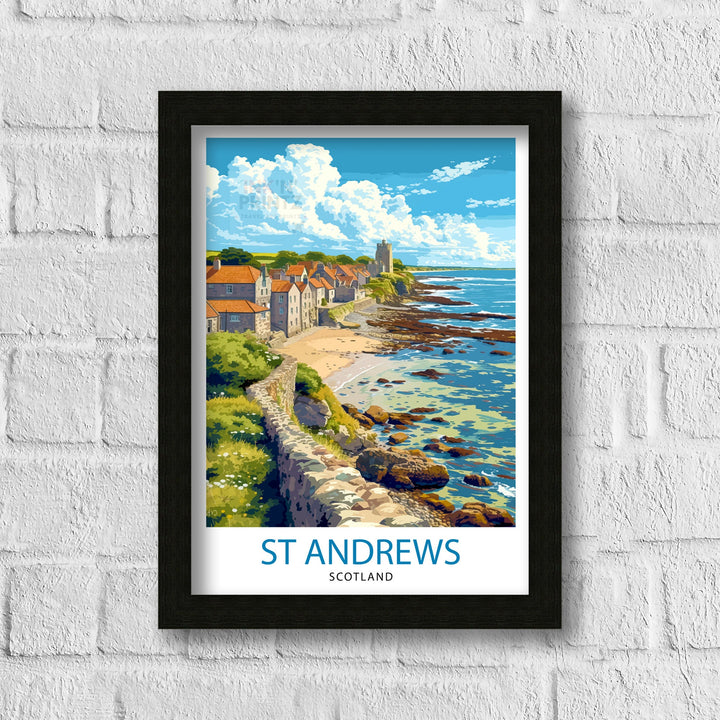 St Andrews Fife Travel Poster St Andrews