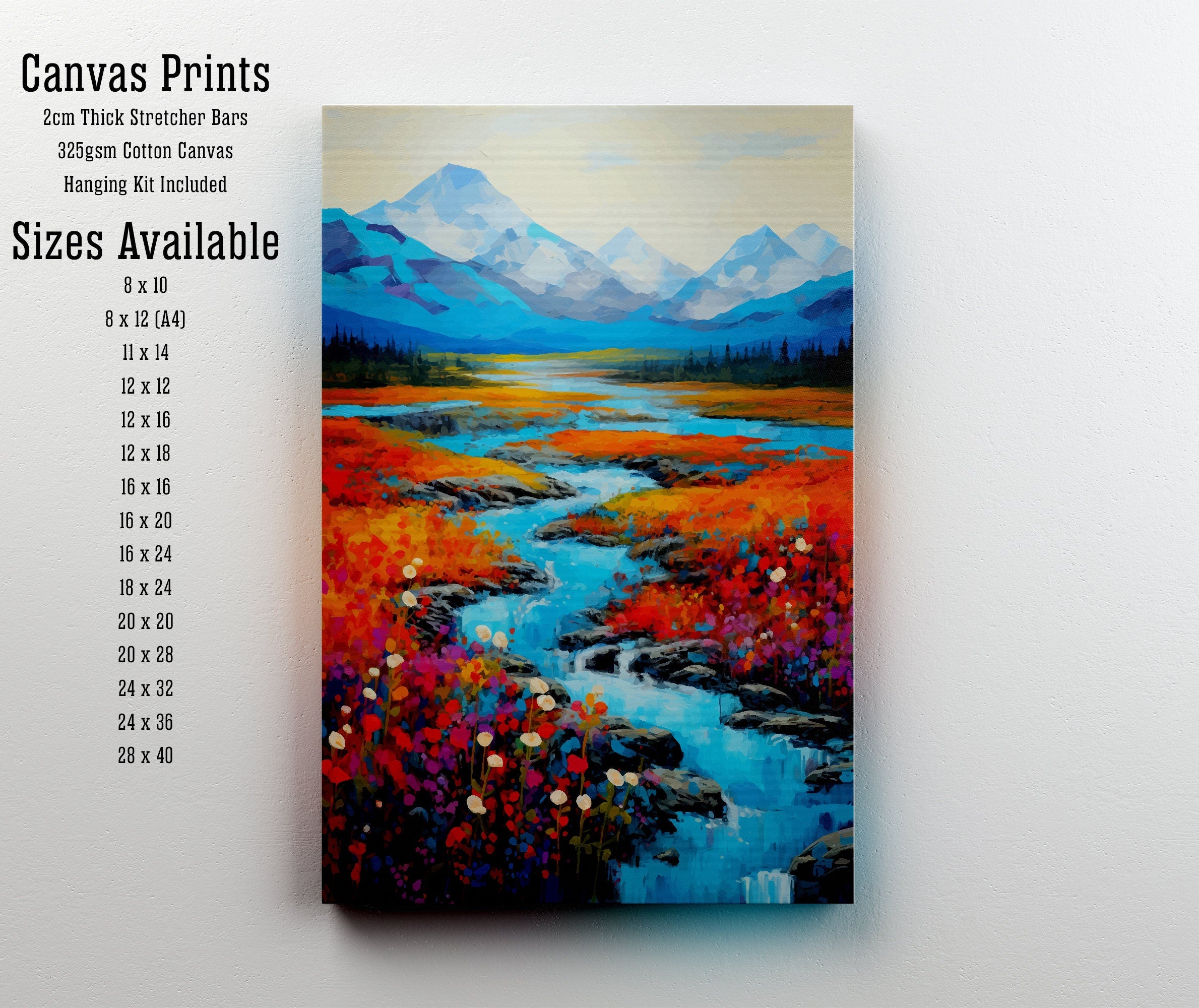 Denali National Park Alaska Travel Print Denali Wall Decor Denali Poster Alaska Travel Prints Denali Art Print Denali Illustration