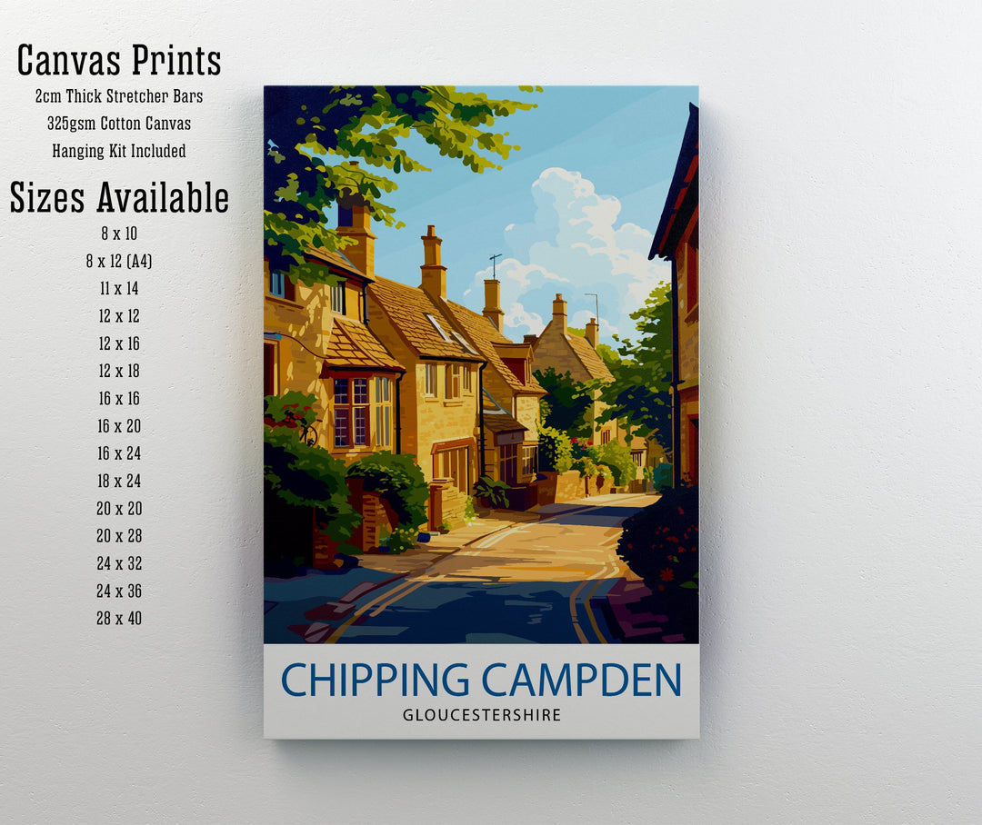 Chipping Campden England Travel Poster Cotswolds