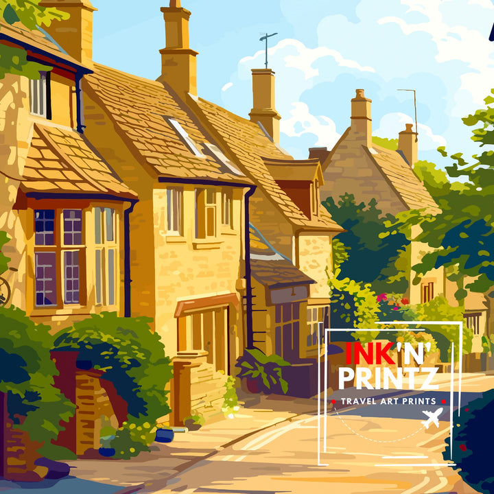 Chipping Campden England Travel Poster Cotswolds