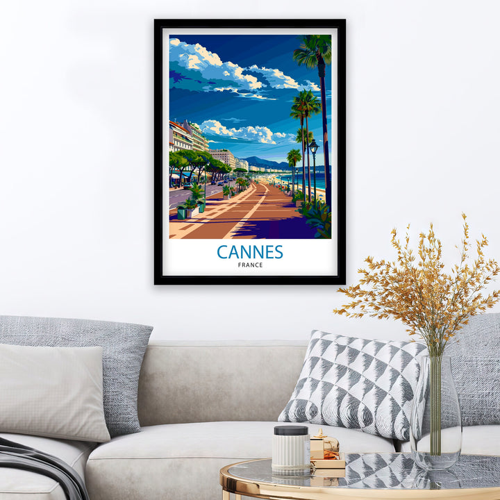 Cannes France Travel Poster Cannes