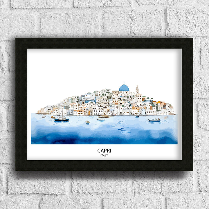 Capri Italy Travel Poster, Capri