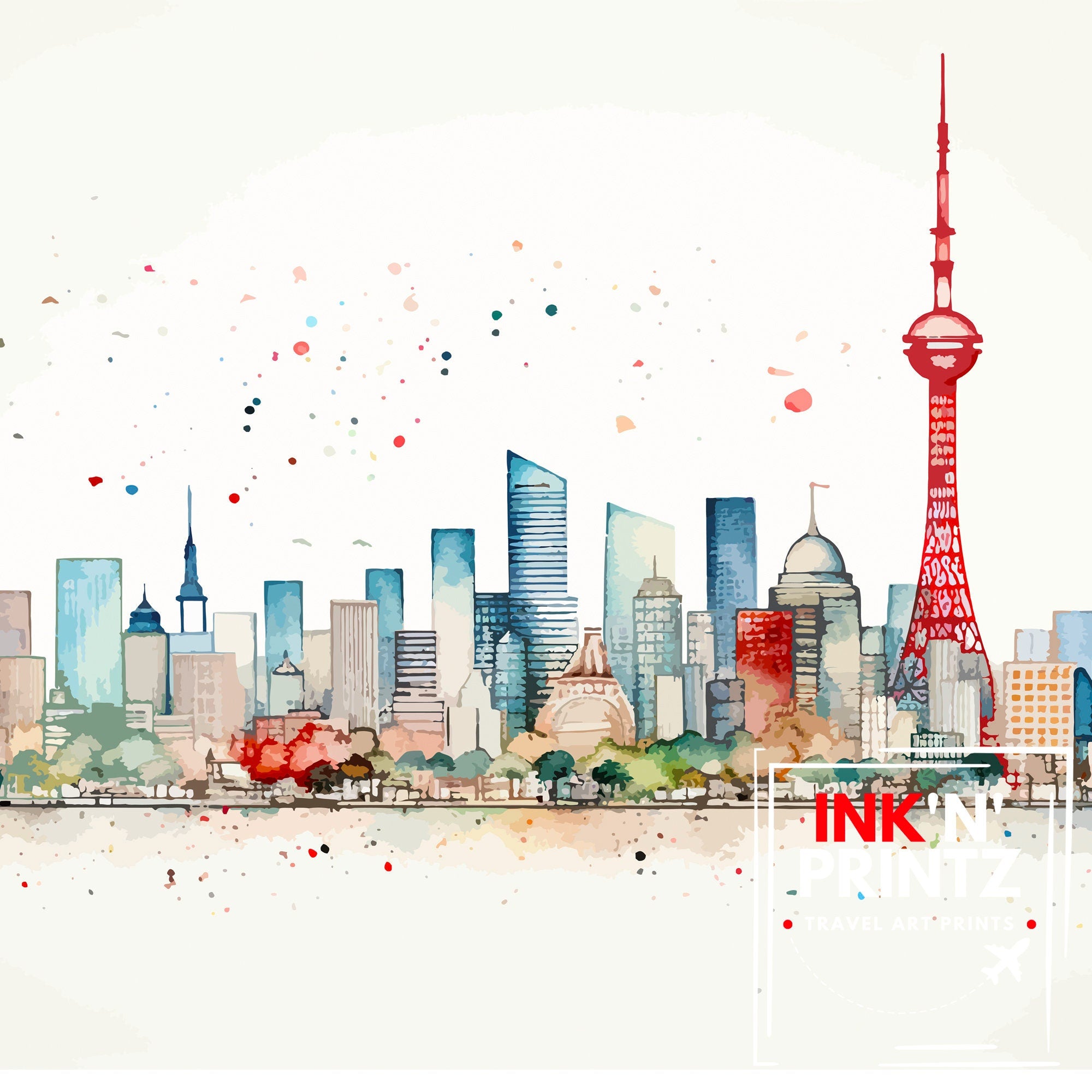 Osaka Japan Travel Poster Osaka