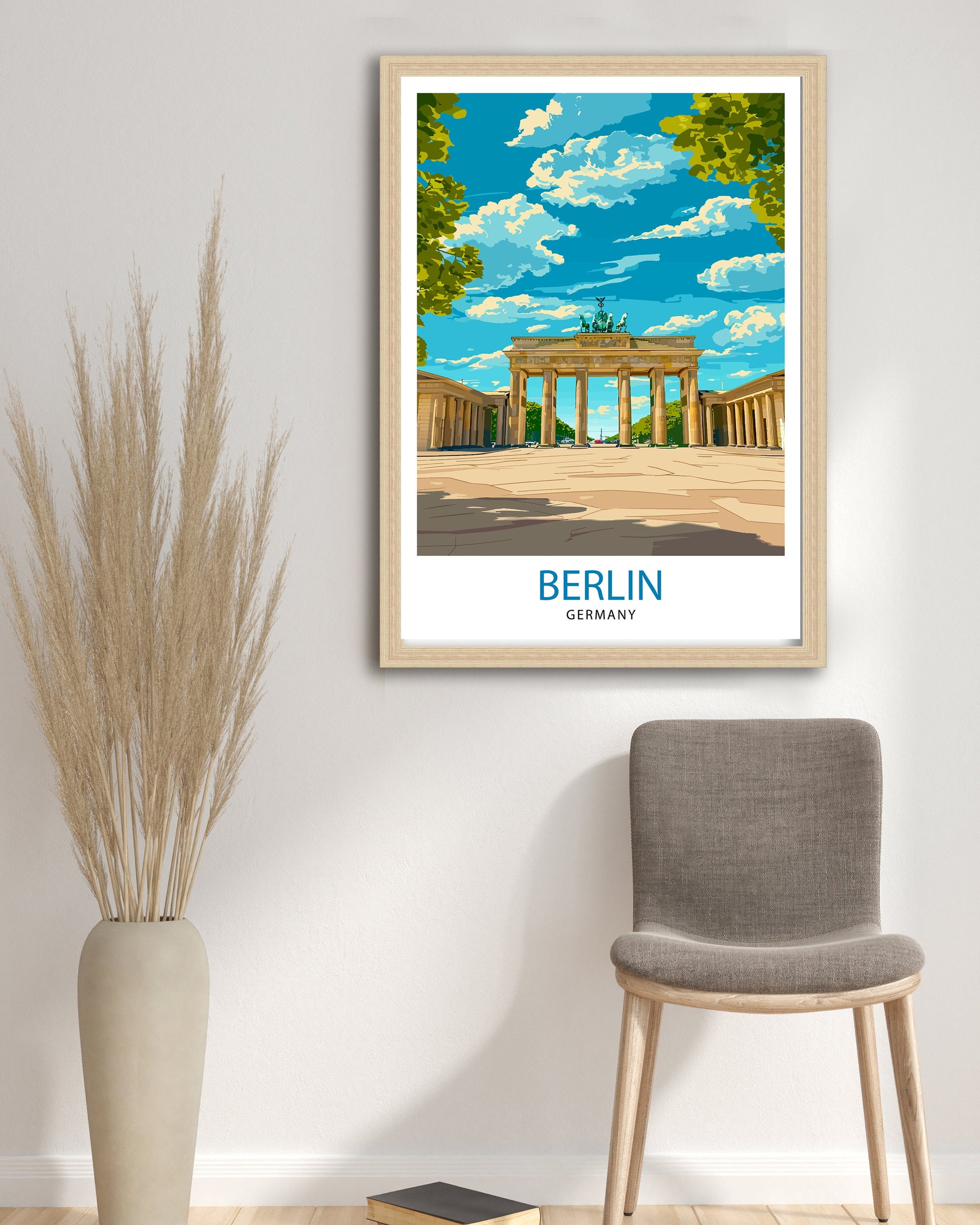 Berlin Germany Travel Print Berlin Wall Decor Germany Travel Poster Berlin Illustration Berlin Wall Art Berlin Gift Germany Home Decor
