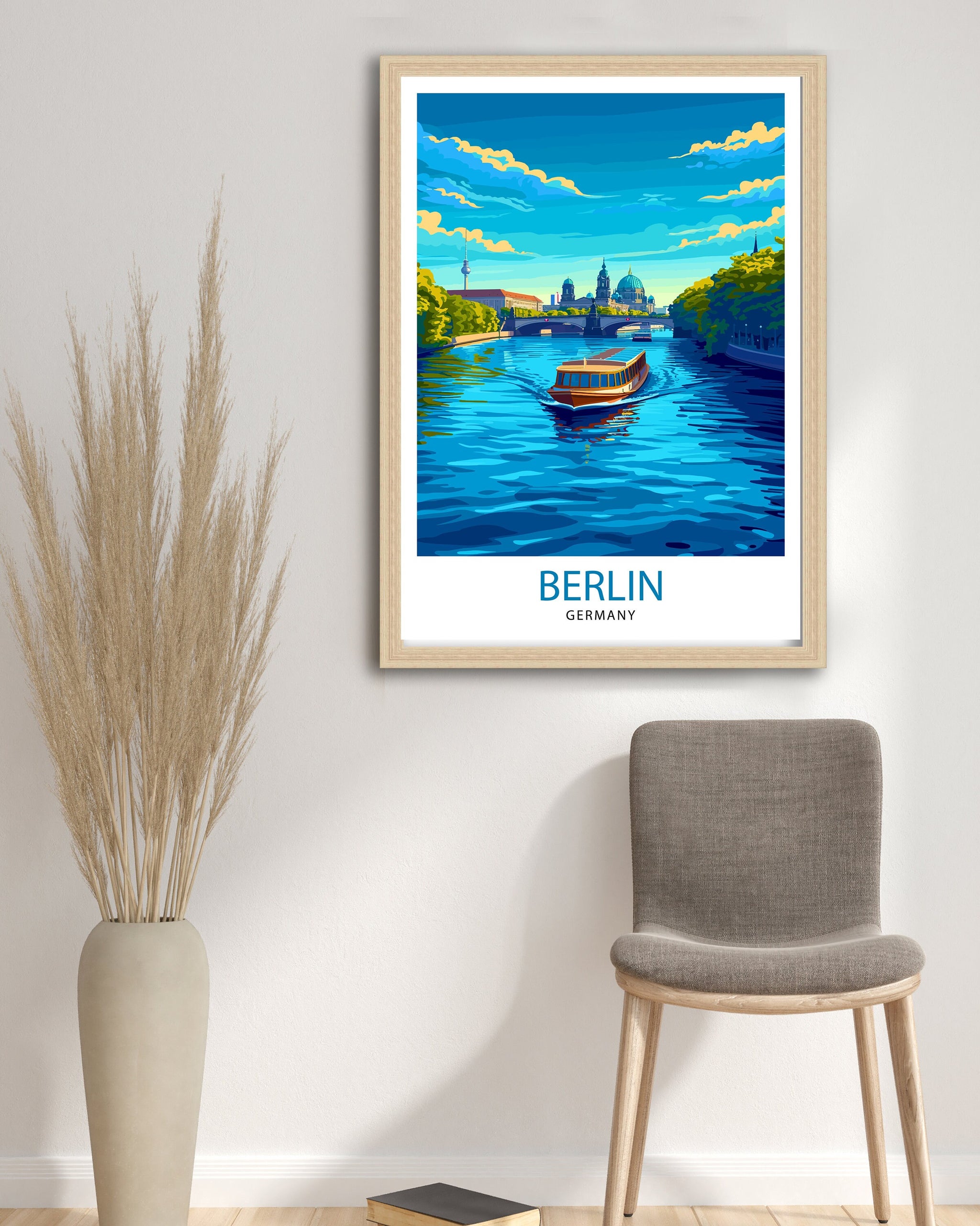 Berlin Germany Travel Print Berlin Wall Decor Germany Travel Poster Berlin Illustration Berlin Wall Art Berlin Gift Germany Home Decor