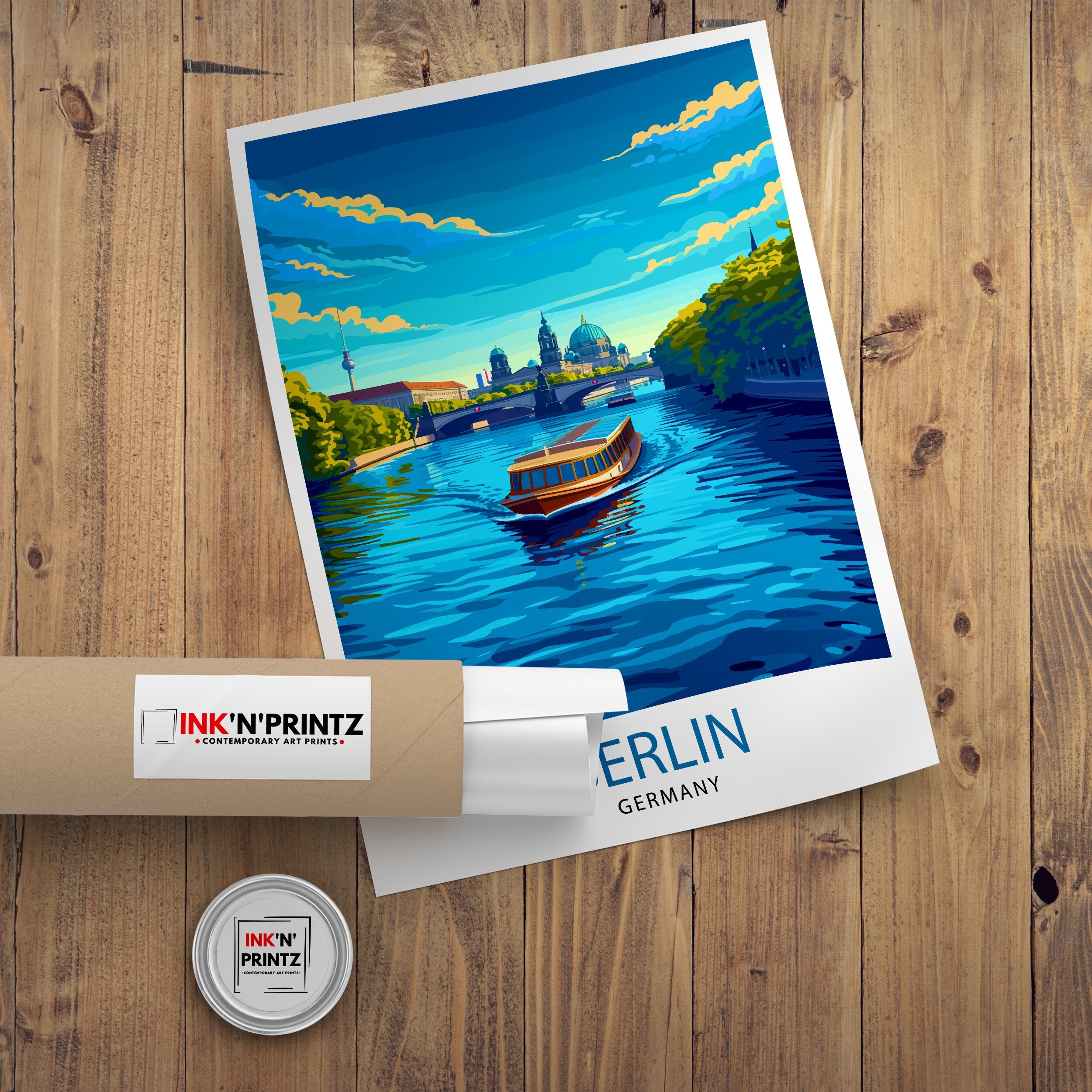 Berlin Germany Travel Print Berlin Wall Decor Germany Travel Poster Berlin Illustration Berlin Wall Art Berlin Gift Germany Home Decor