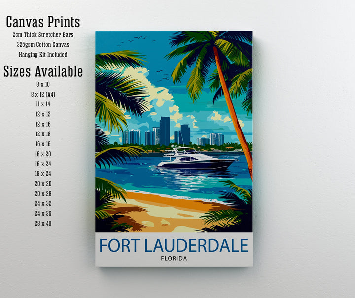 Fort Lauderdale Travel Poster Fort Lauderdale