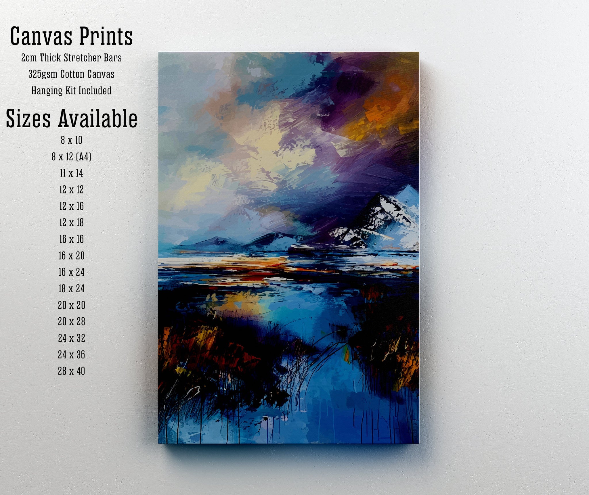 Cairngorms Abstract Poster Scottish National Park Art Highland Wilderness Poster Scotland Nature