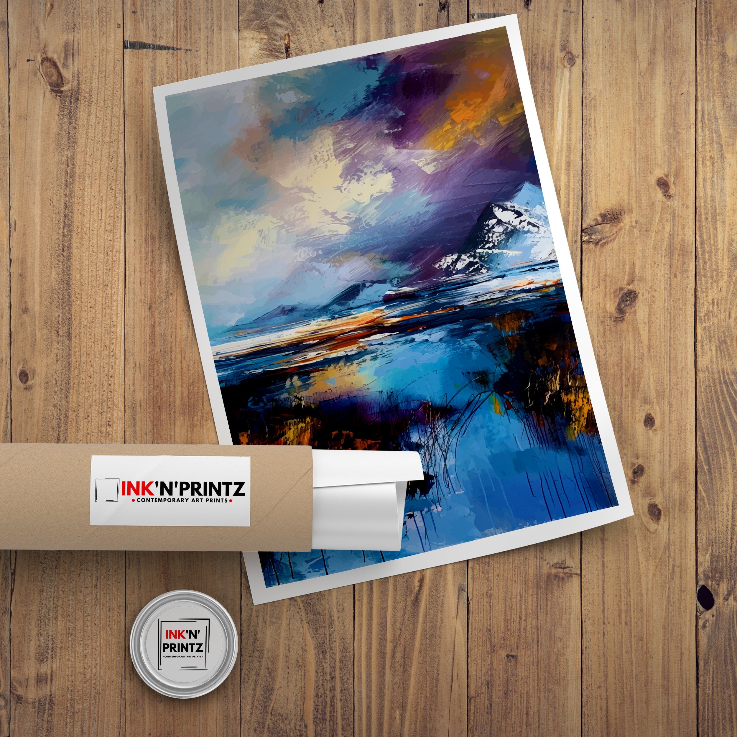 Cairngorms Abstract Poster Scottish National Park Art Highland Wilderness Poster Scotland Nature