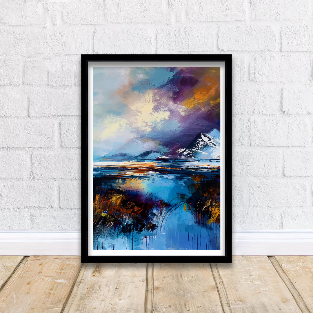 Cairngorms Abstract Poster Scottish National Park Art Highland Wilderness Poster Scotland Nature