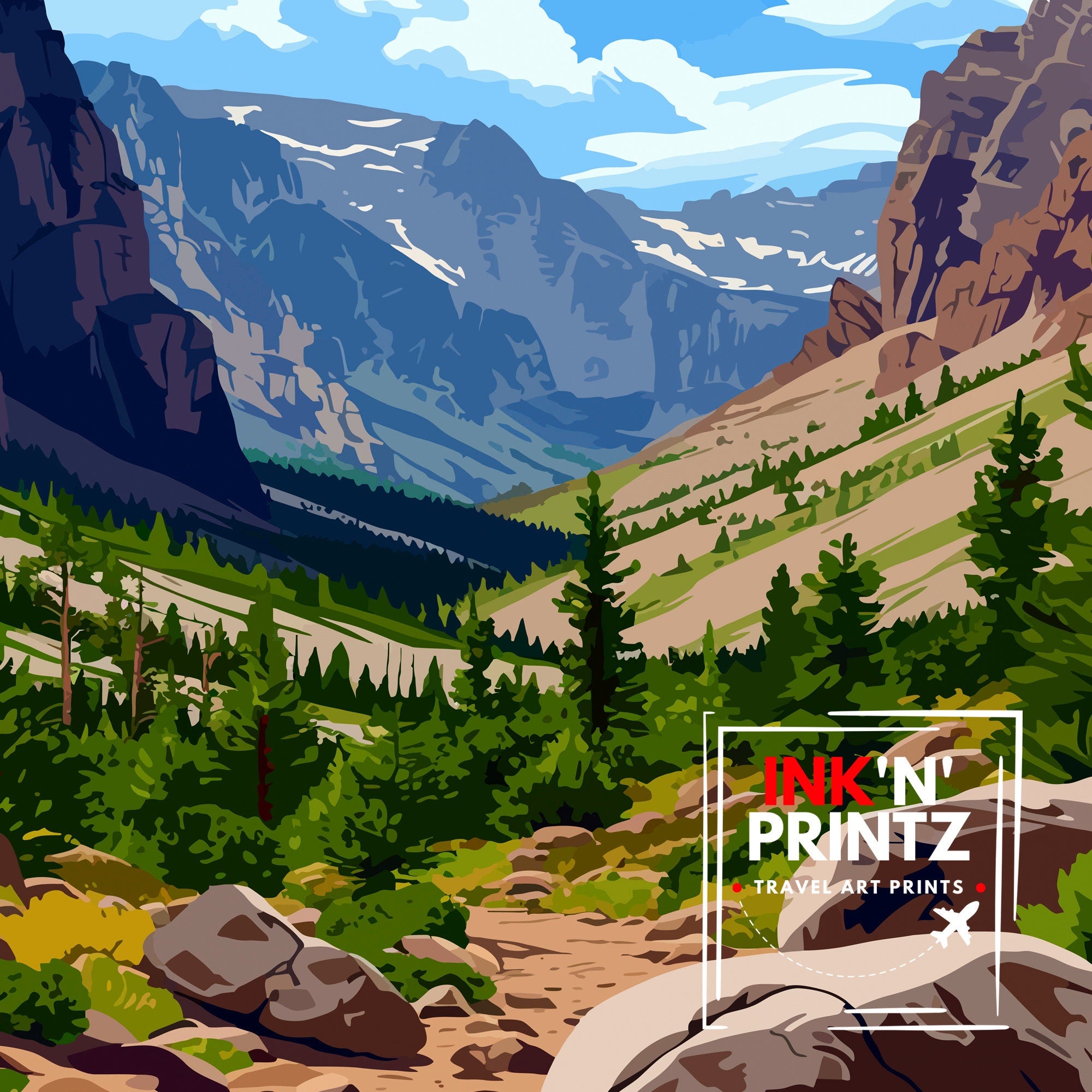 Great Basin National Park Print | Nevada Travel Poster