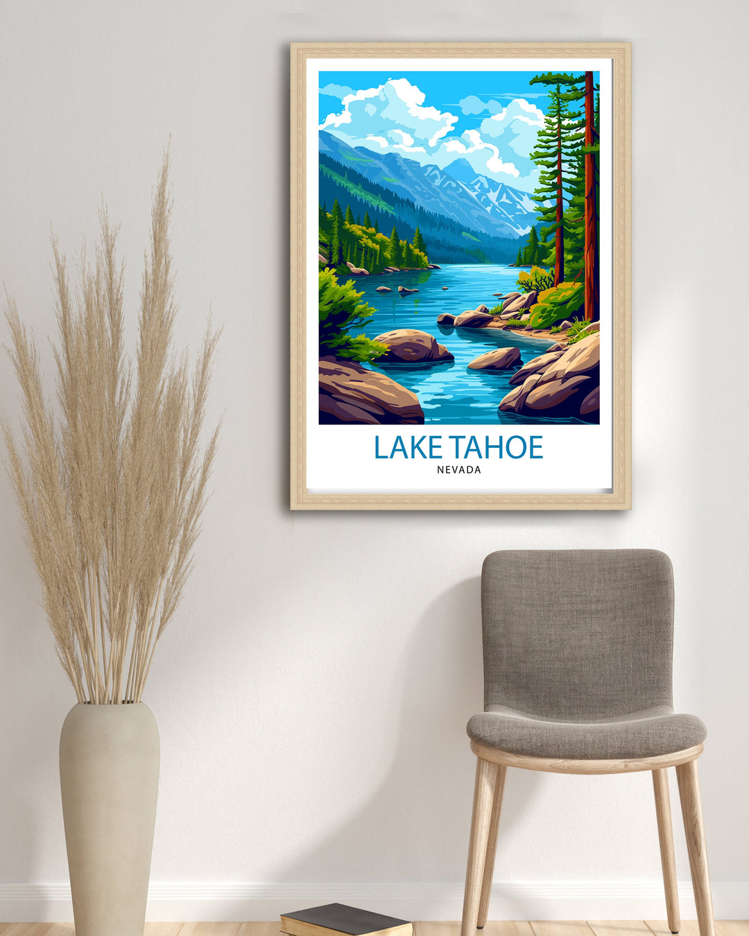 Lake Tahoe California Travel Print