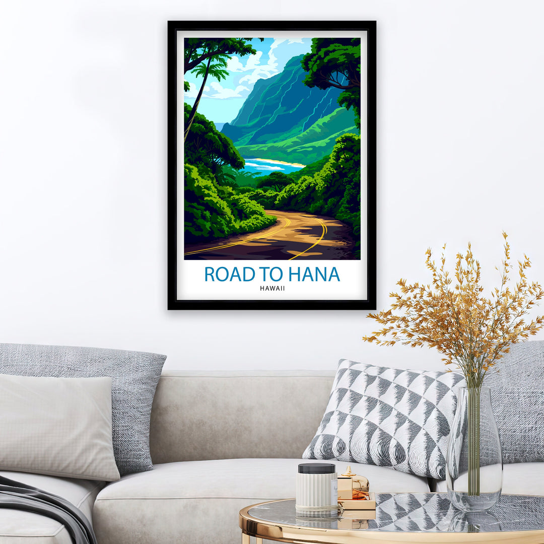 Road to Hana Maui Travel Poster