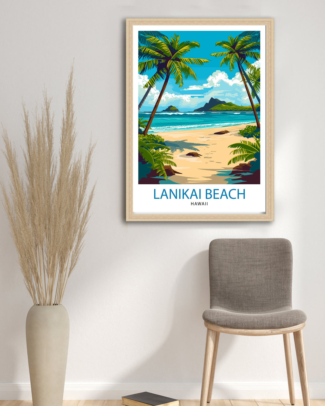 Lanikai Beach Travel Poster Lanikai