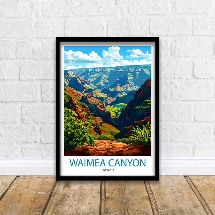 Waimea Canyon Kauai Travel Poster