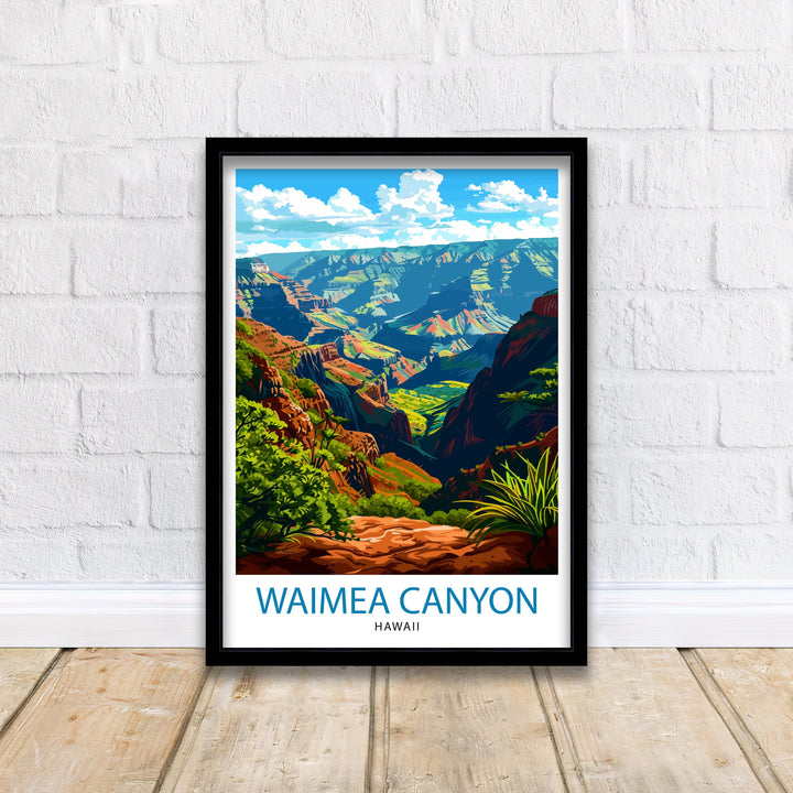 Waimea Canyon Kauai Travel Poster