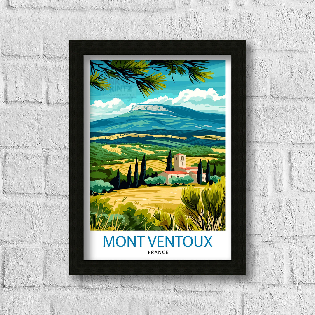 Mount Ventoux France Poster Provence Iconic Mountain