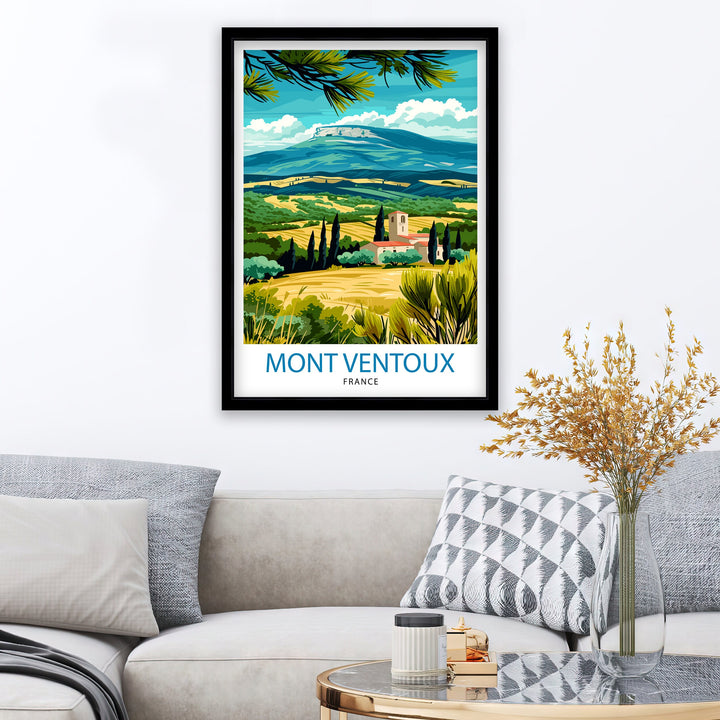 Mount Ventoux France Poster Provence Iconic Mountain