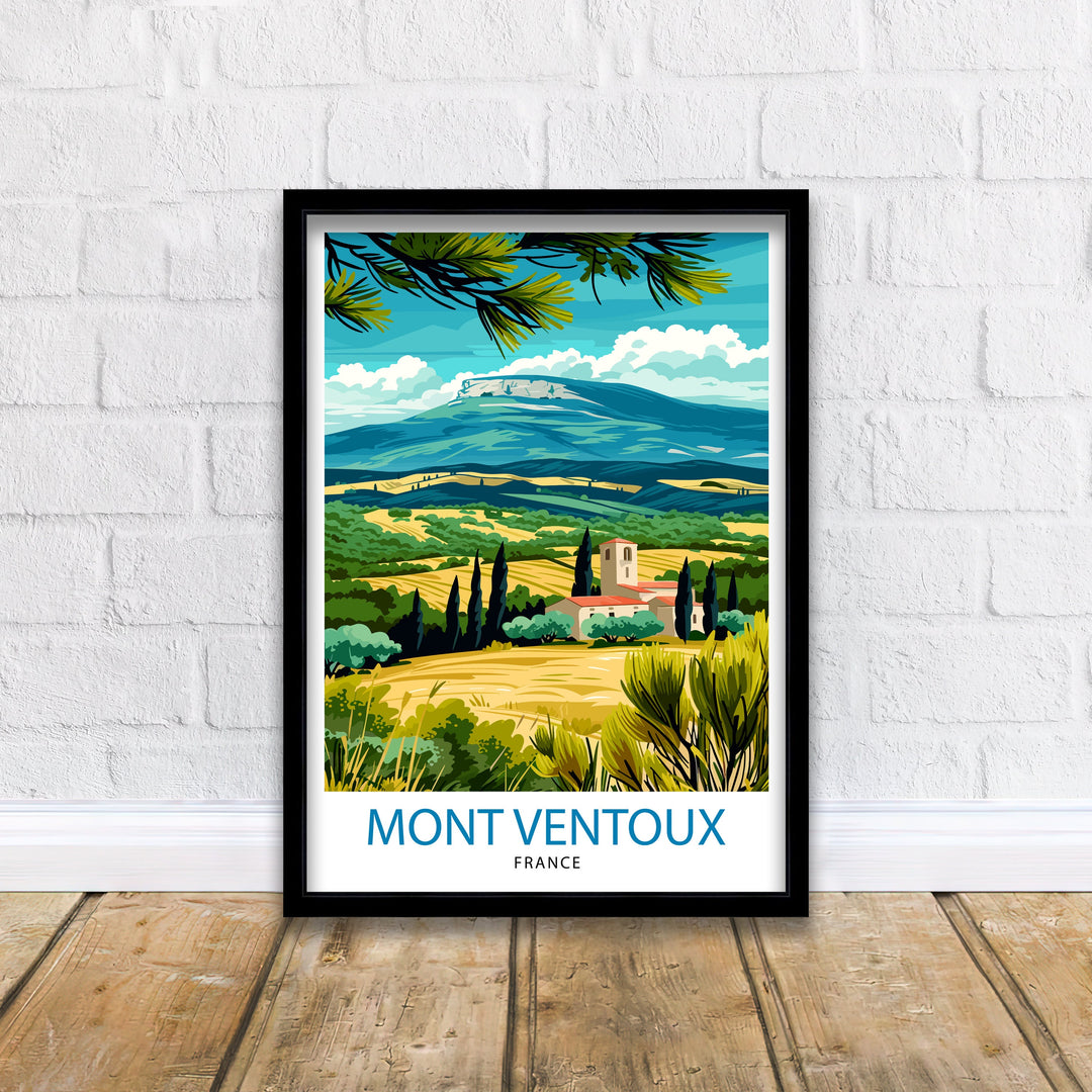 Mount Ventoux France Poster Provence Iconic Mountain