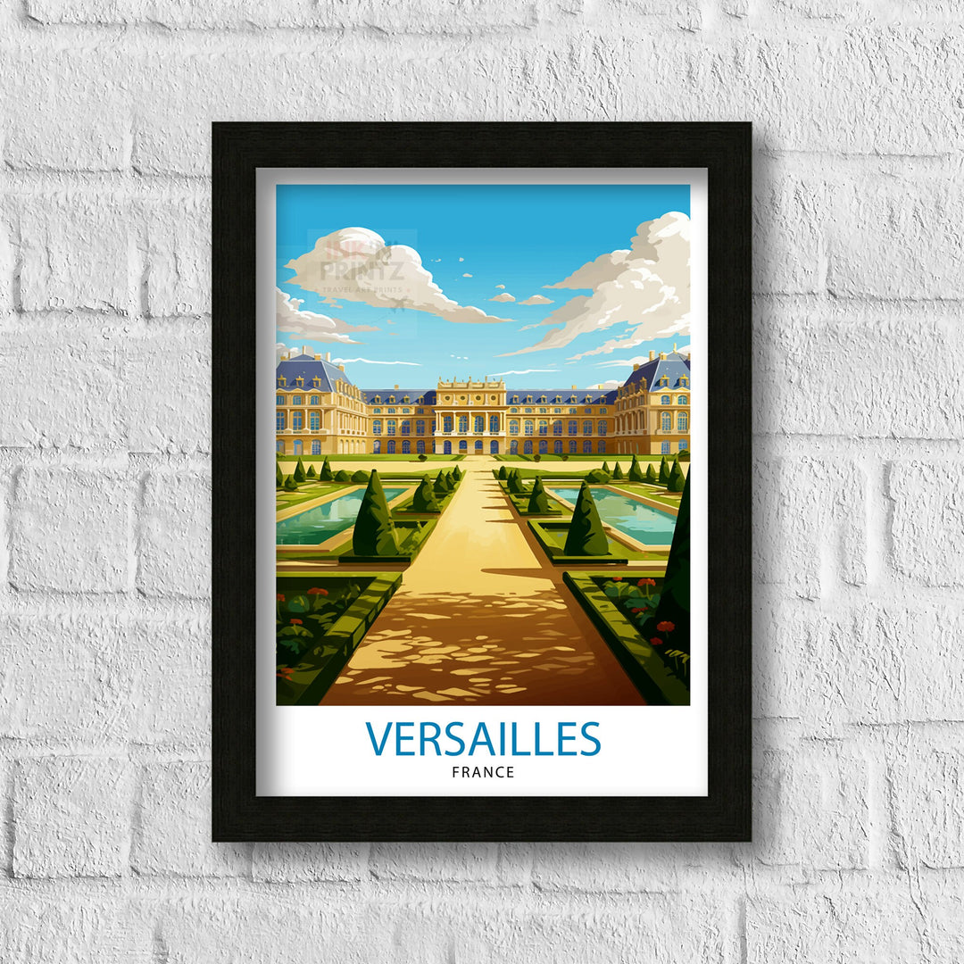 Versailles France Travel Poster Versailles