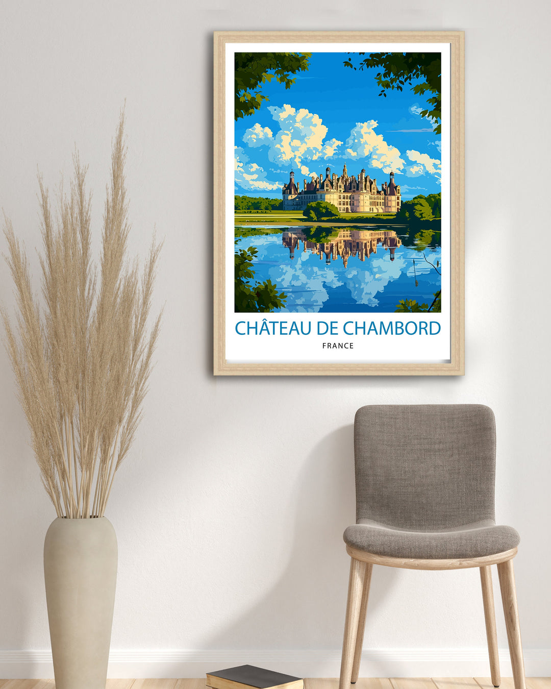 Château de Chambord Poster Loire Valley Castle Art French Renaissance Architecture Poster Historic France