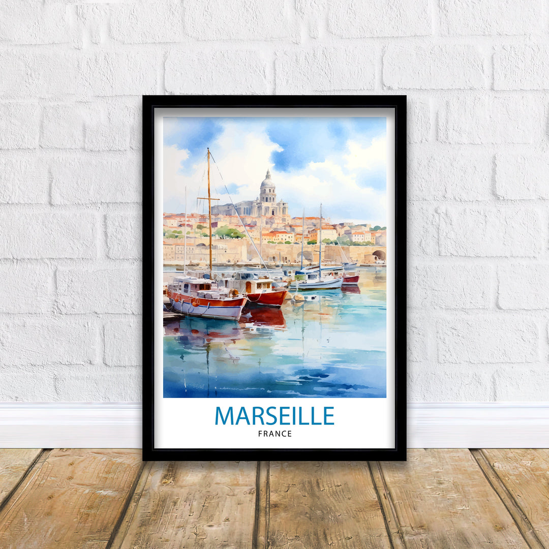 Marseille France Travel Poster Marseille