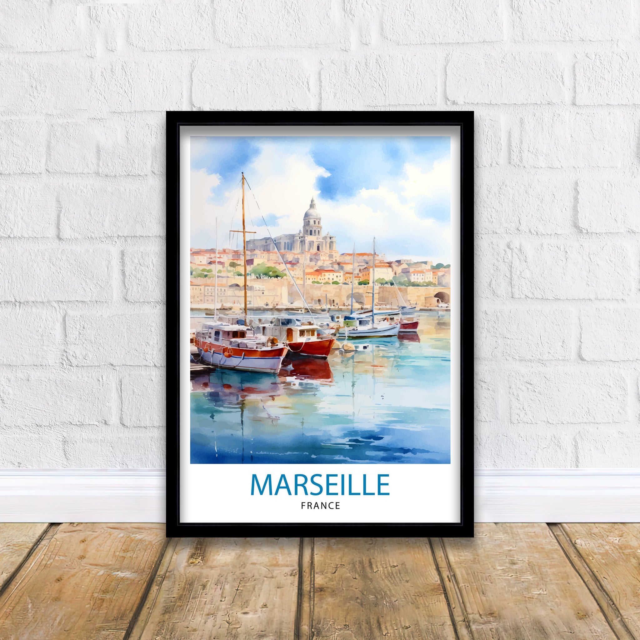 Marseille France Travel Print Marseille Wall Decor Marseille Poster France Travel Prints Marseille Art Print Marseille Illustration