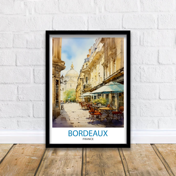 Bordeaux France Travel Poster Bordeaux