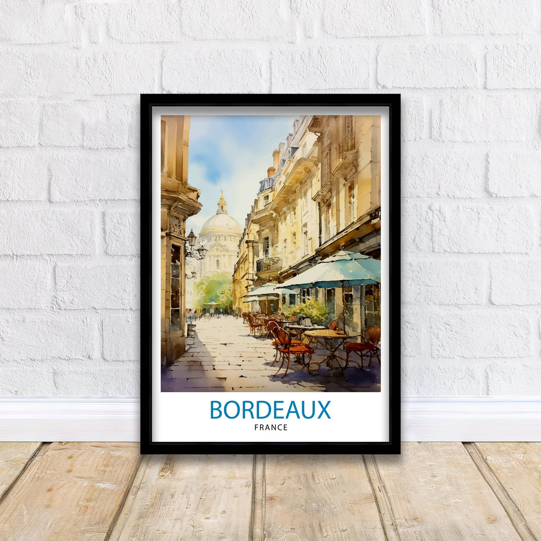 Bordeaux France Travel Poster Bordeaux