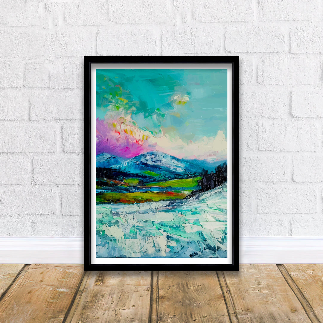 Pen y Fan Wales Abstract Poster Pen y Fan Wall Art Pen y Fan Home Living Decor Wales Illustration Travel Poster Gift Wales Home Decor