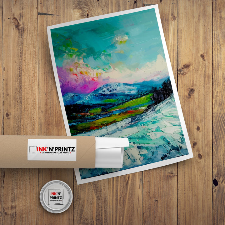 Pen y Fan Wales Abstract Poster Pen y Fan Wall Art Pen y Fan Home Living Decor Wales Illustration Travel Poster Gift Wales Home Decor