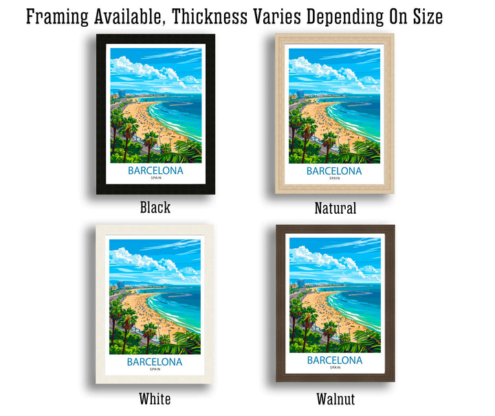 Barcelona Spain Travel Print Barcelona Wall Decor Barcelona Poster Spain Travel Prints Barcelona Art Print Barcelona