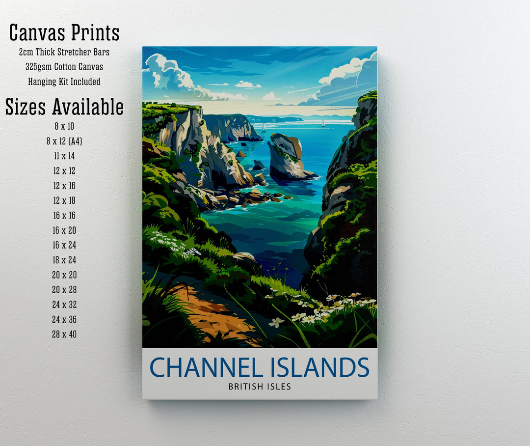 Channel Islands Travel Poster Archipelago Adventure Art Marine Sanctuary Poster Coastal Escape